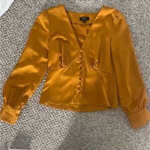 J Crew Saffron Silk Blouse - never been worn